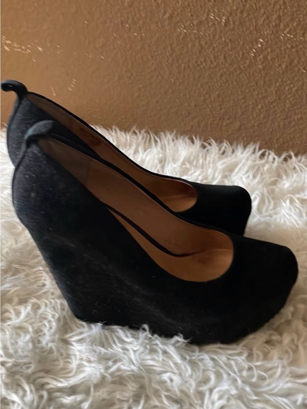 Aldo Black Wedge Pumps - Women 6.5